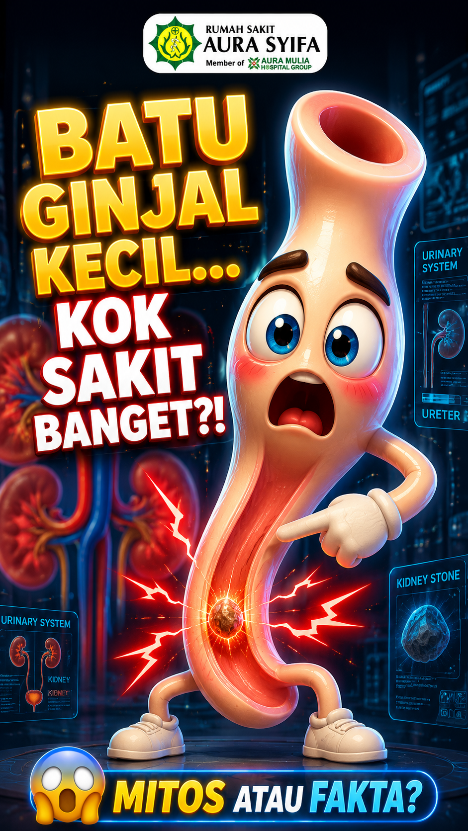 Kenapa Batu Ginjal Kecil Bisa Terasa Sangat Sakit? Ini Penjelasannya