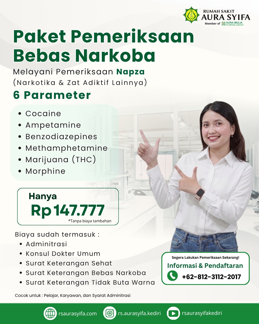 Paket Pemeriksaan Bebas Narkoba 6 Parameter